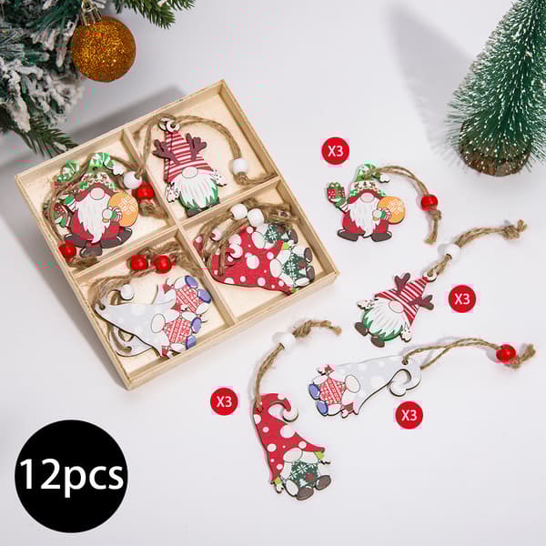 Hängande juldekorationer 12pcs