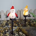 Miniatyrbild 5 av 10: Solcellslampa jul snögubbe