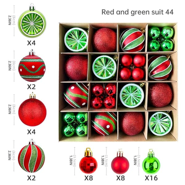 Julgranskulor 40pcs