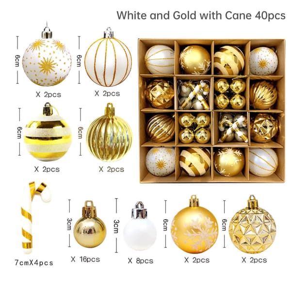 Julgranskulor 40pcs