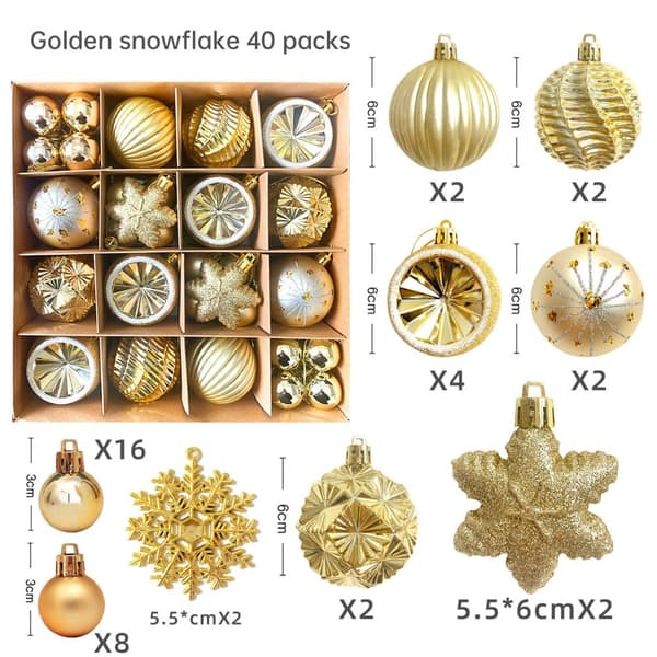 Julgranskulor 40pcs