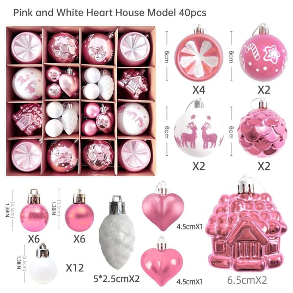 Julgranskulor 40pcs