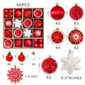 Miniatyrbild 1 av 11: Julgranskulor 40pcs