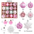 Miniatyrbild 1 av 11: Julgranskulor 40pcs