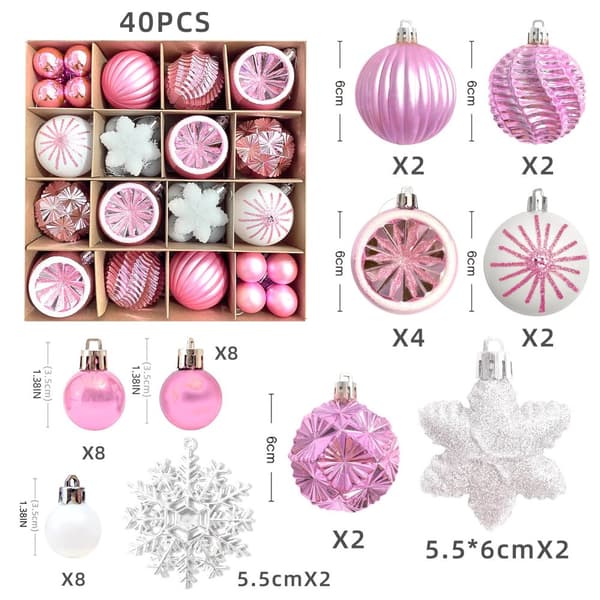 Julgranskulor 40pcs