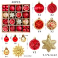 Miniatyrbild 1 av 11: Julgranskulor 40pcs