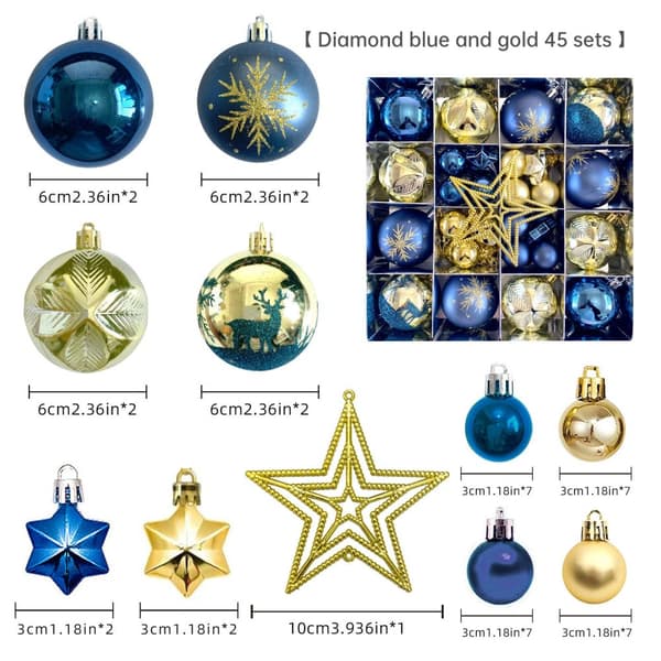 Julgranskulor 40pcs