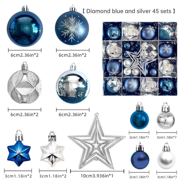 Julgranskulor 40pcs