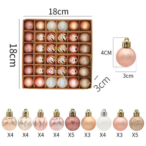 Julgranskulor 36pcs