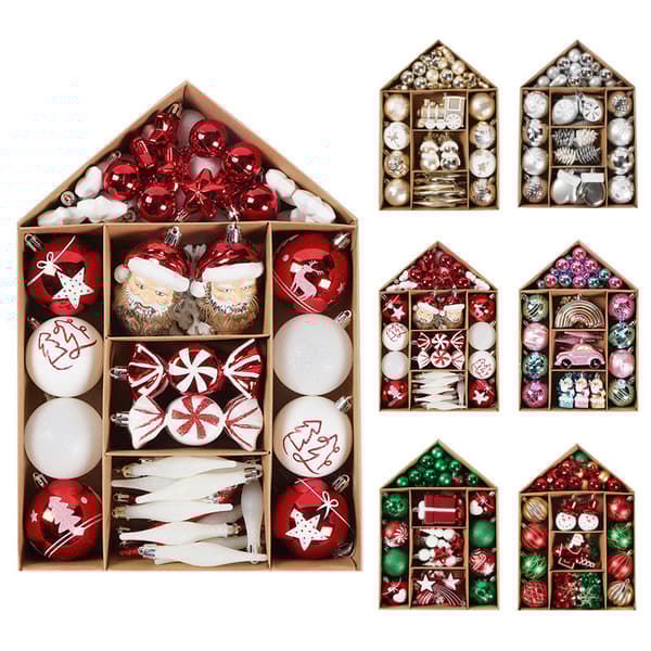 70pcs julgranskulor
