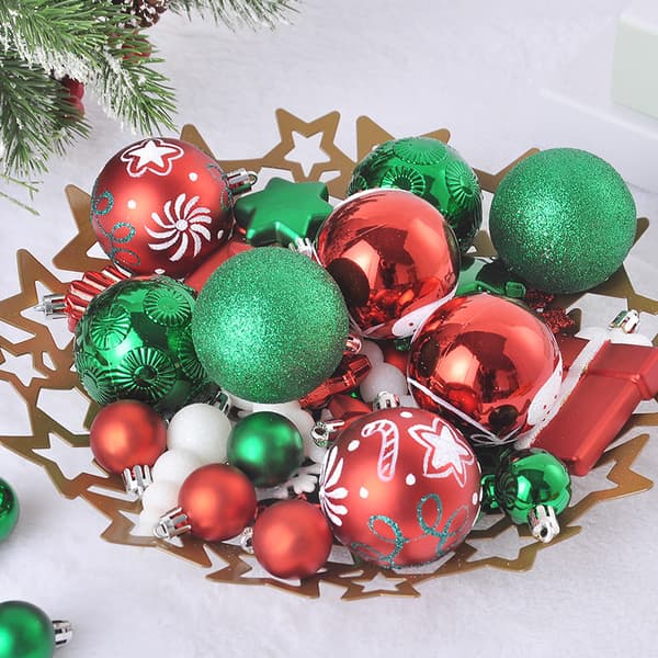 70pcs julgranskulor