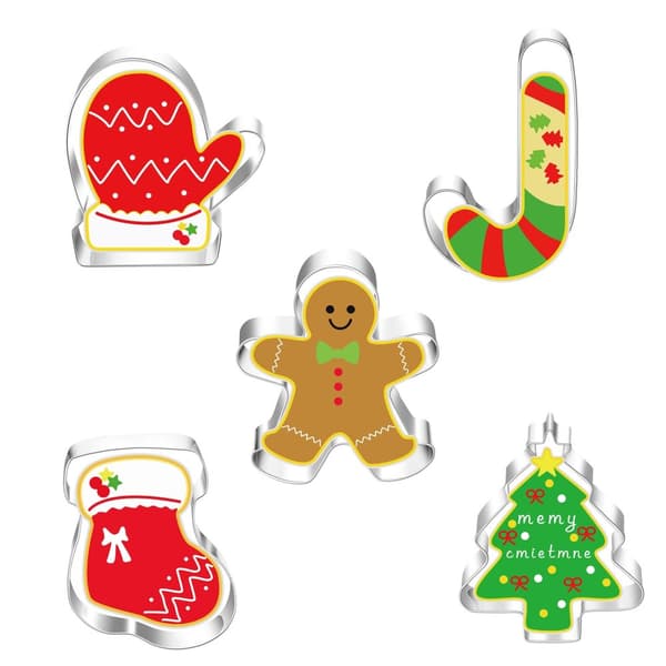 Kakformar jul pepparkaksform 5pcs