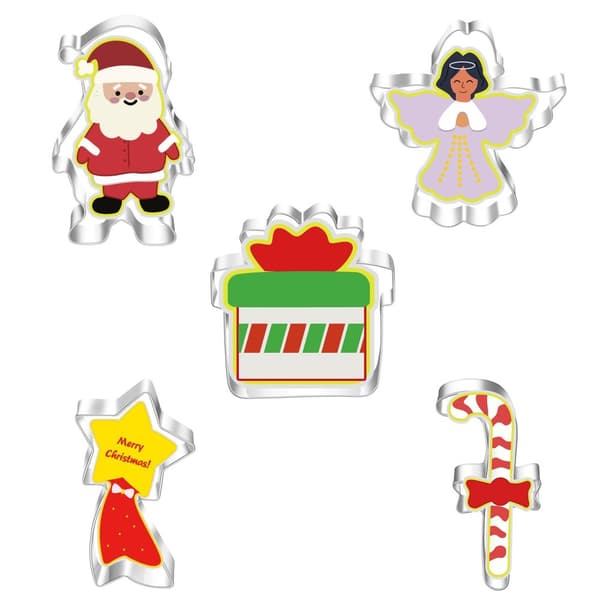 Kakformar jul pepparkaksform 5pcs