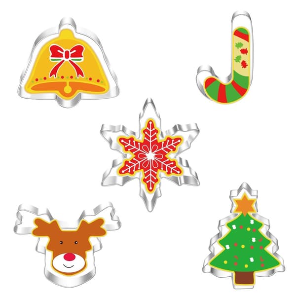 Kakformar jul pepparkaksform 5pcs