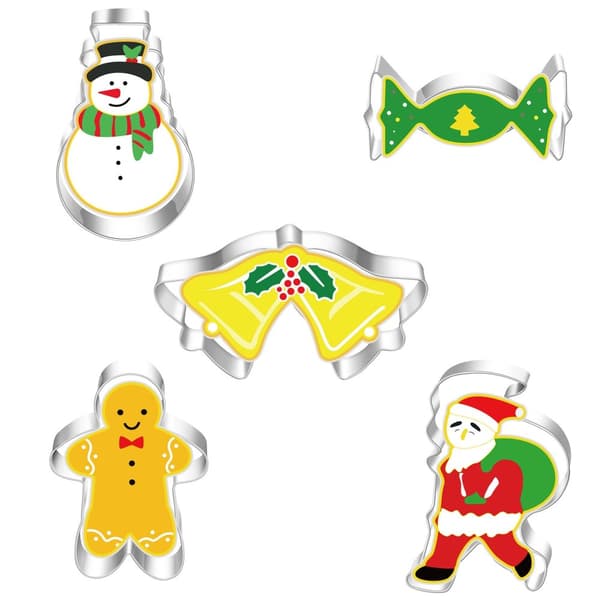 Kakformar jul pepparkaksform 5pcs