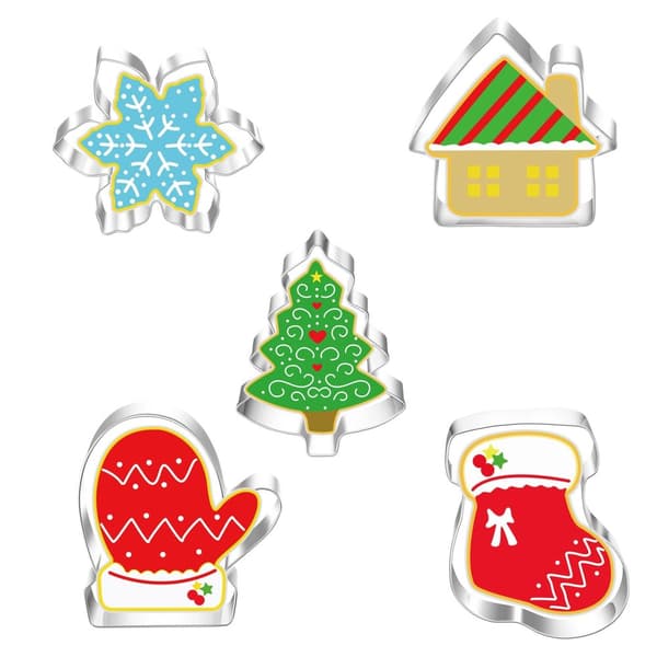 Kakformar jul pepparkaksform 5pcs