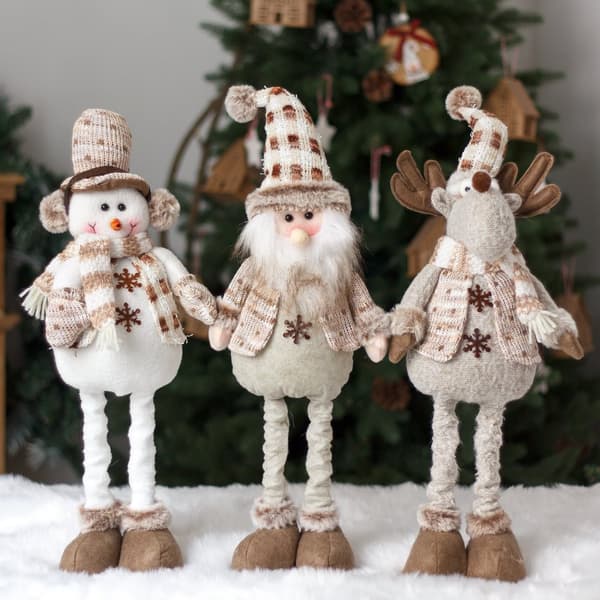 Juldekoration jultomte älg ren snögubbe