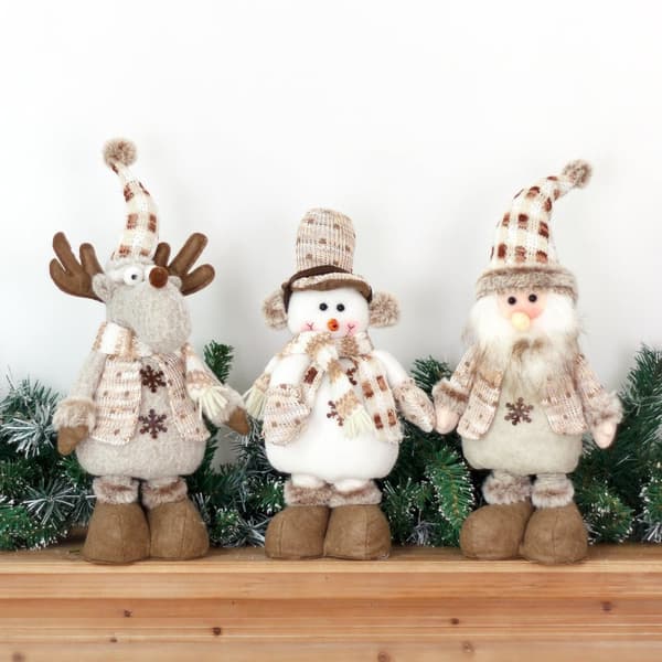 Juldekoration jultomte älg ren snögubbe