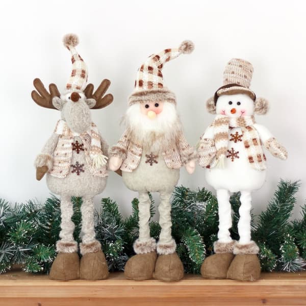 Juldekoration jultomte älg ren snögubbe
