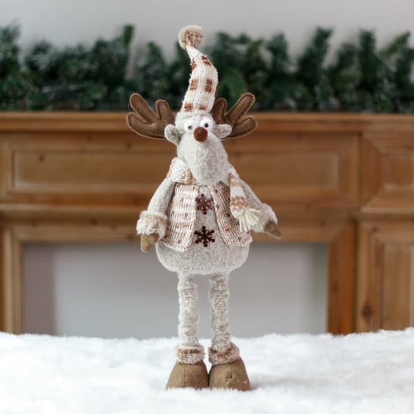 Juldekoration jultomte älg ren snögubbe