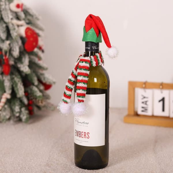 Mössa till flaska jul