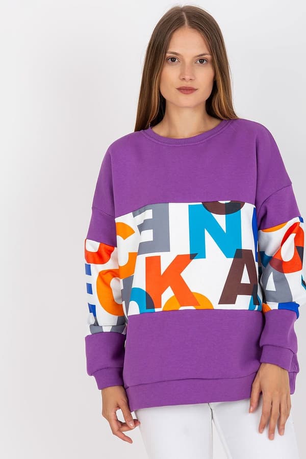 Sweatshirt model 169795 Ex Moda violet S/M