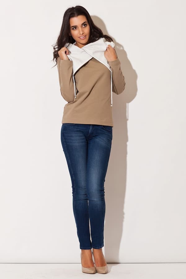 Sweatshirt model 44039 Katrus beige S