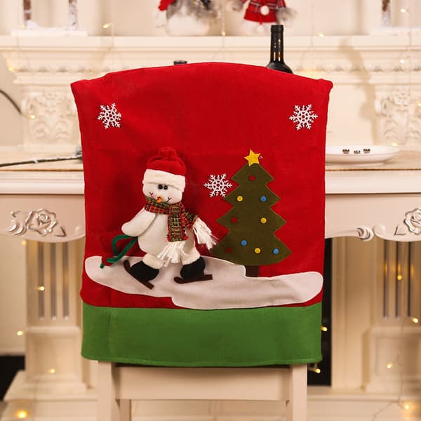 Stolsöverdrag JUL Snowman style chair cover