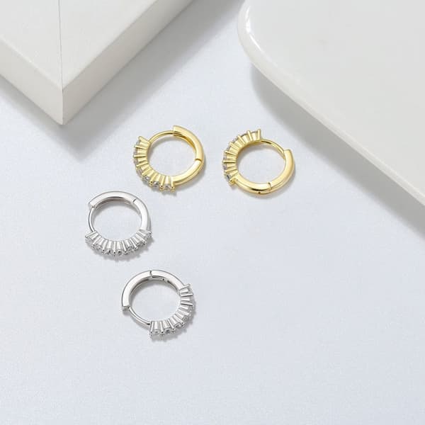 S925 sterling silver örhängen