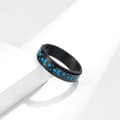 Miniatyrbild 10 av 11: Star Moon Titanium Steel Rotating Night Glow Ring to Relieve Anxiety