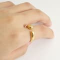 Miniatyrbild 5 av 7: 18K electroplated stainless steel ring