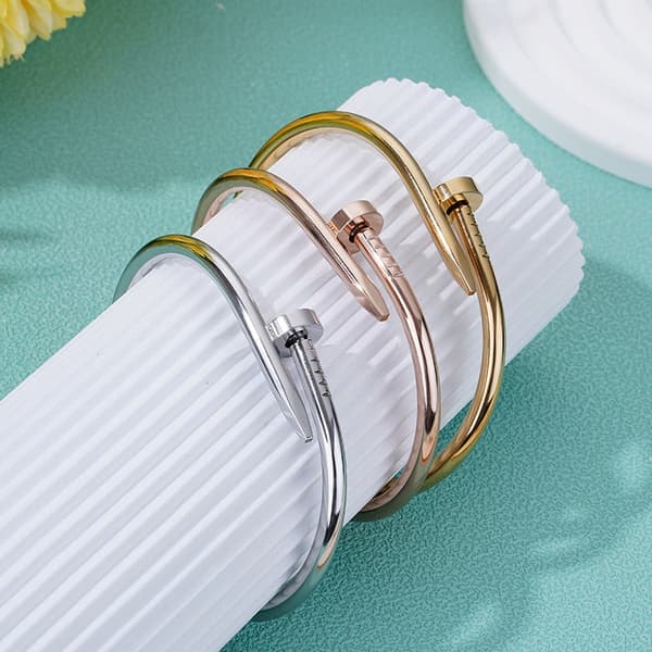 Diamond titanium steel Armband