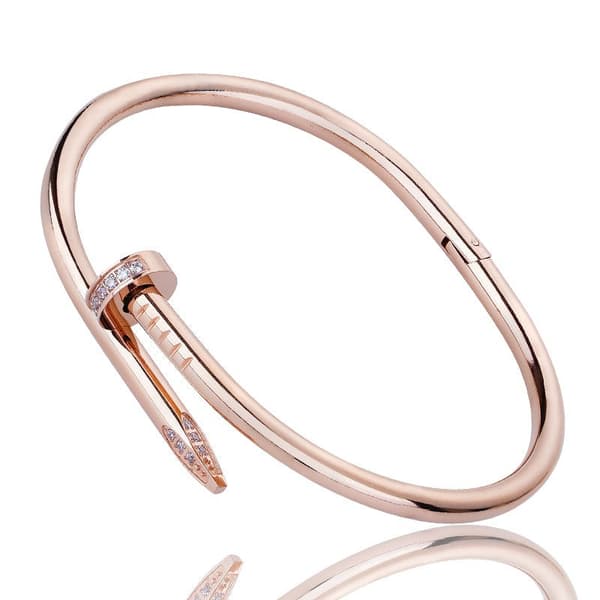 Diamond titanium steel Armband