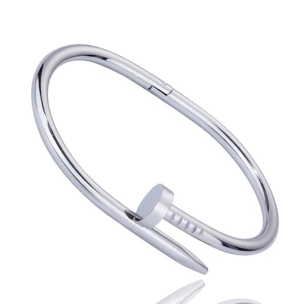 Diamond titanium steel Armband