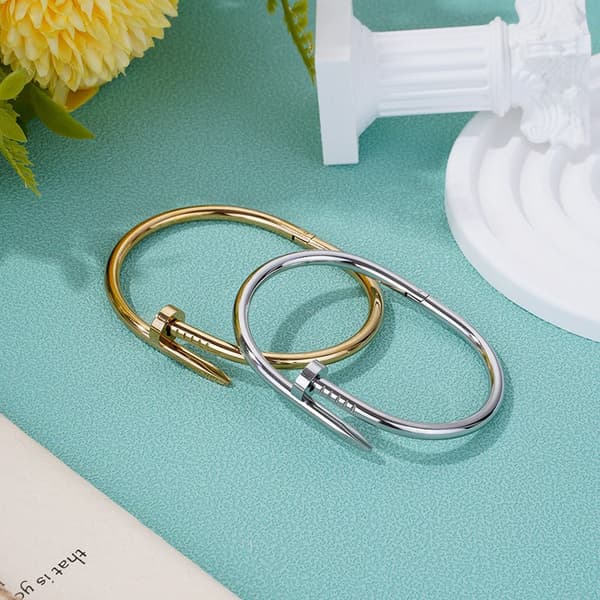Diamond titanium steel Armband