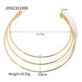 Miniatyrbild 7 av 7: 14K Gold Stainless Steel Halsband