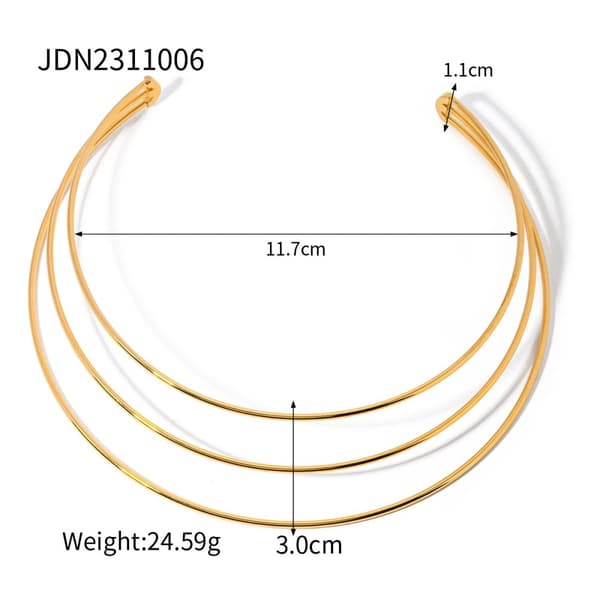 14K Gold Stainless Steel Halsband