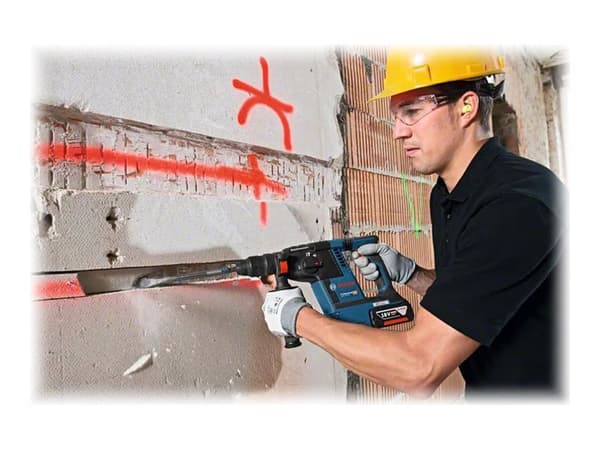 Bosch GBH Professional 18V-26 F - Hammerbor - trådløs - SDS-plus - 2.6 joule - 2 batterier - 18 V