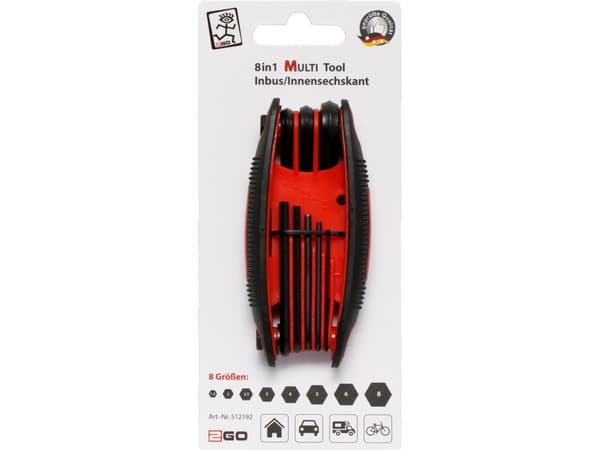 2GO MULTI Tool 1 Insexnyckelsats 8 delar