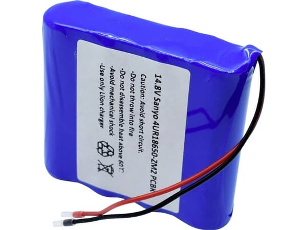 Sanyo 4/UR18650-ZM2 PCBK Special-batteri 18650 Kabel Litium 14.8 V 2420 mAh