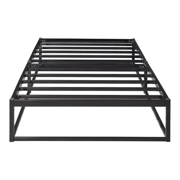 Säng Trerunta 200x90 cm metall svart [en.casa]
