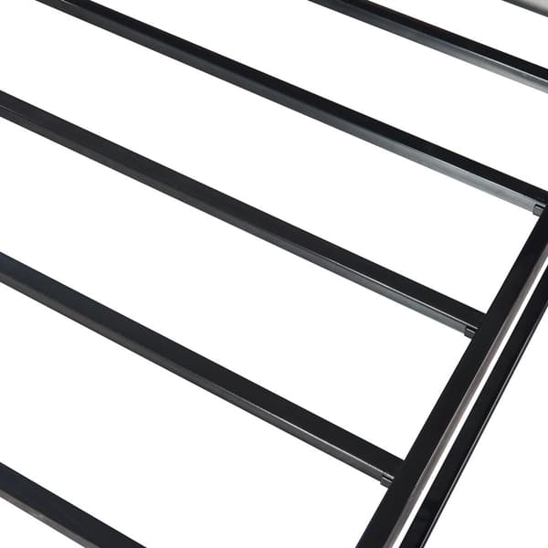 Säng Trerunta 200x90 cm metall svart [en.casa]
