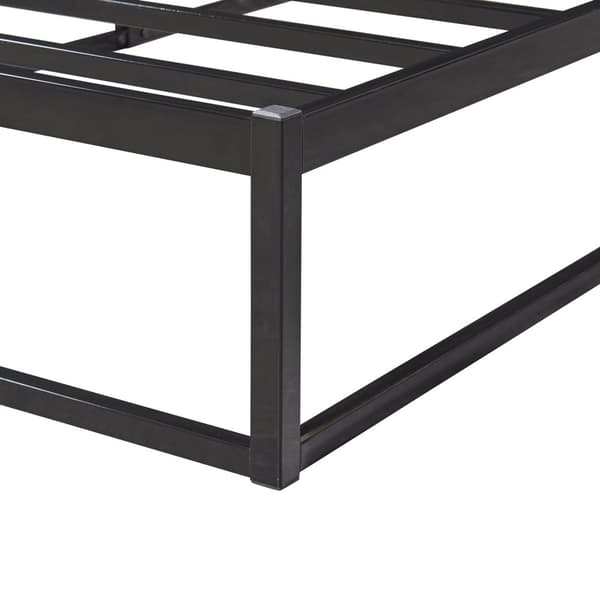 Säng Trerunta 200x90 cm metall svart [en.casa]