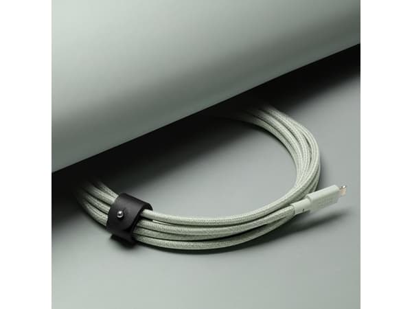 Native Union Belt Cable XL - Lightning-kabel - Lightning hann til USB hann - 3 m - grågrønn