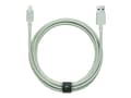 Miniatyrbilde 2 av 5: Native Union Belt Cable XL - Lightning-kabel - Lightning hann til USB hann - 3 m - grågrønn