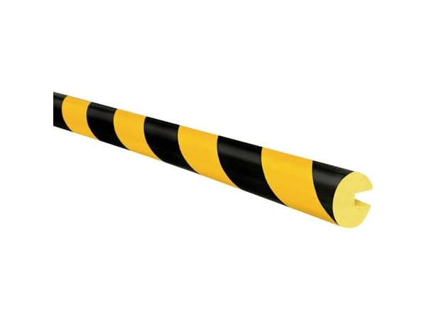 Moravia 422.24.672 Beskyttelsesprofil med slids Sort, Gul (L x B x H) 1000 x 40 x 40 mm