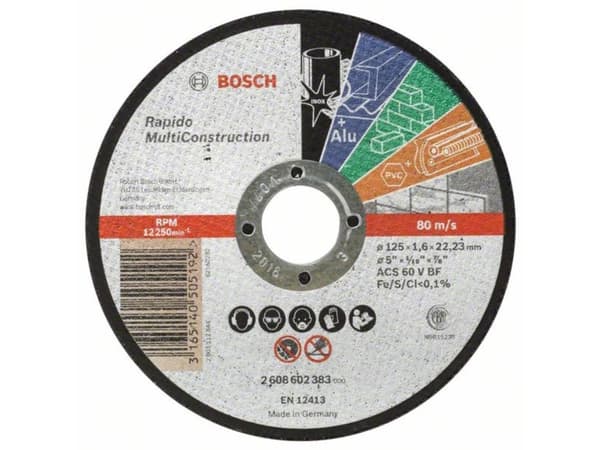 Bosch 2 608 602 383, 12,5 cm, Monivärinen, 1,6 mm, 1 kpl