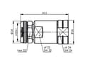 Miniatyrbild 1 av 4: Telegärtner 4.3-10 Stecker G23 IP68 100025229 // J01440A3005 F-kontakt Stickpropp, rak 50 ? 1 st