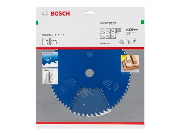 Bosch Expert for Wood - Sirkelformet sagblad - for tre - 235 mm - 56 tenner