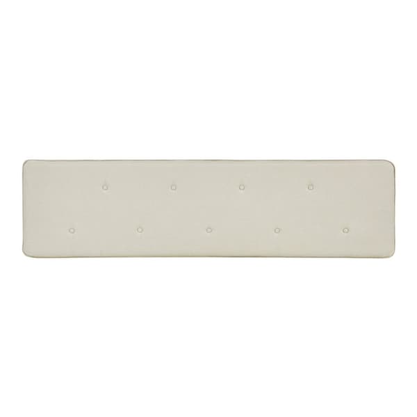 Klädd sänggavel Tokke 160x4x52 cm beige [en.casa]
